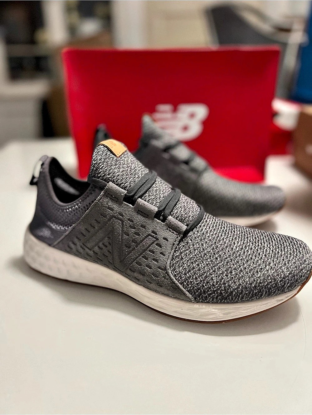 New Balance Fresh Foam Cruz v2 Knit Gray & White US 11.5 D